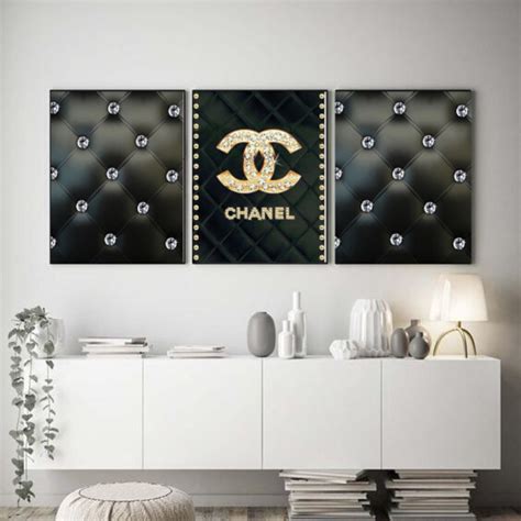 chanel crystal wall art|Chanel inspired wall art.